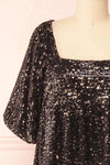 Sylvionne Low Back Sequin Babydoll Dress | Boutique 1861 front close-up