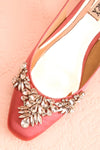 Taclet Pink Low Heel Slingback Shoes with Crystals | Boudoir 1861 2
