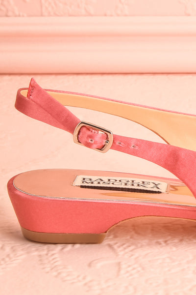 Taclet Pink Low Heel Slingback Shoes with Crystals | Boudoir 1861 6