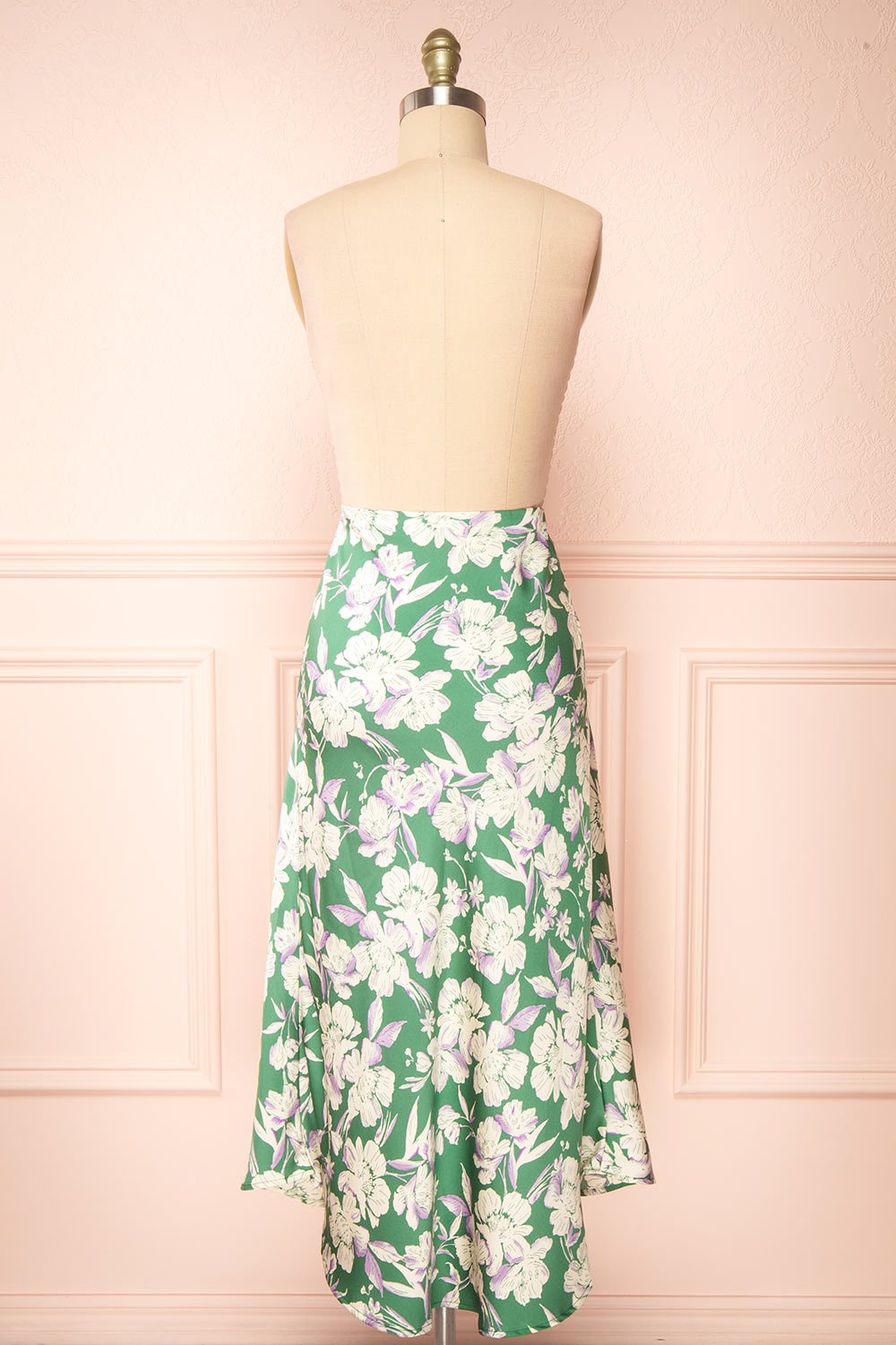 Tafat Satin Floral Skirt | Boutique 1861 back view 