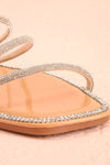 Taimy Strappy Sandals w/ Sequins | Boutique 1861  front close-up