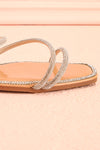 Taimy Strappy Sandals w/ Sequins | Boutique 1861  side front close-up