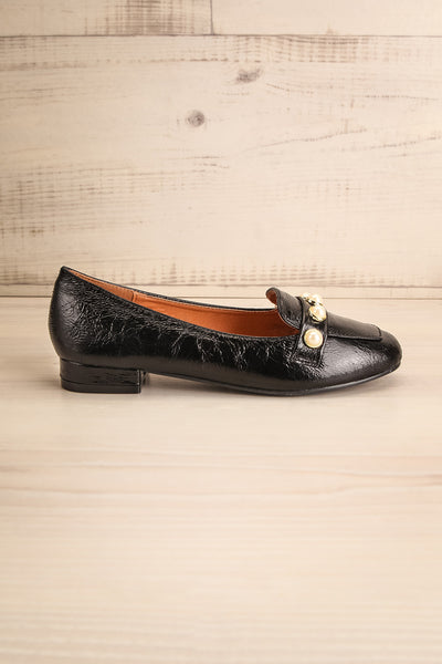 Tainate Black Patent Faux Leather Loafers | La Petite Garçonne 5