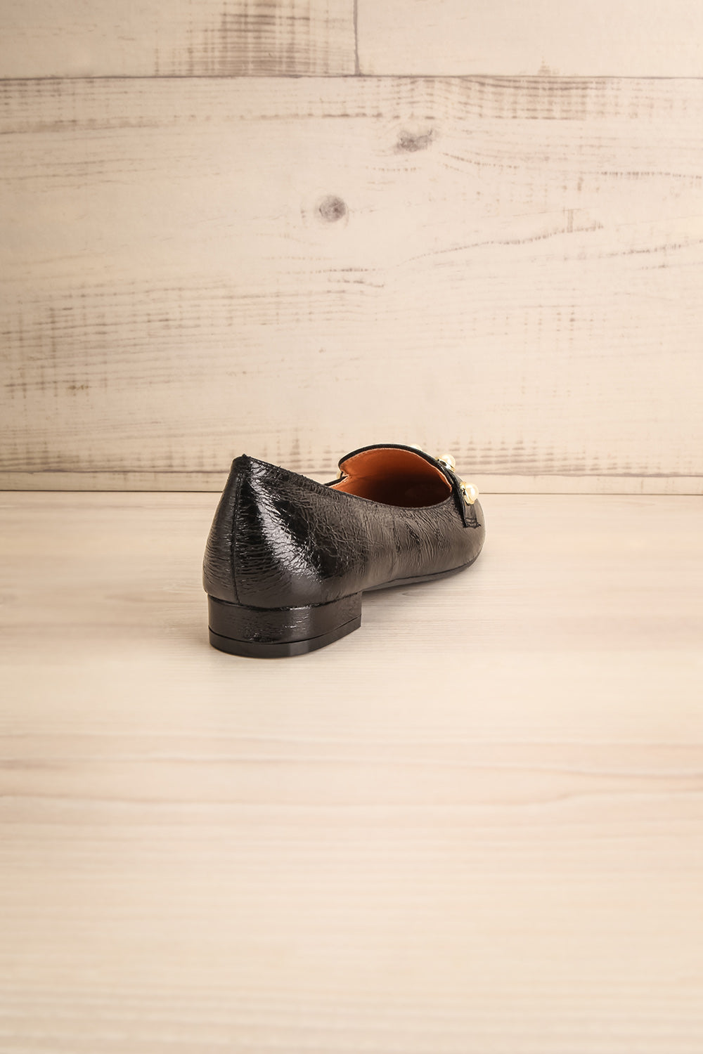 Tainate Black Patent Faux Leather Loafers | La Petite Garçonne 8