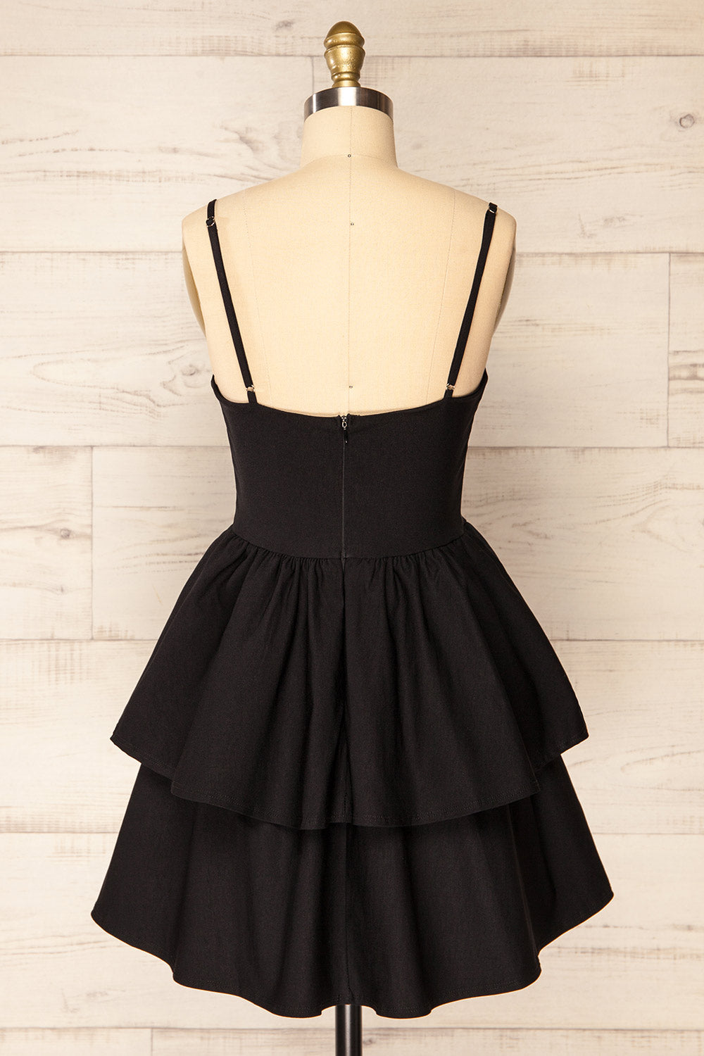 Tallemaja Black | Short Tiered A-Line Dress