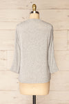 Tampa Grey Sweater with Pearl Buttons on the Sleeves | La petite garçonne back view