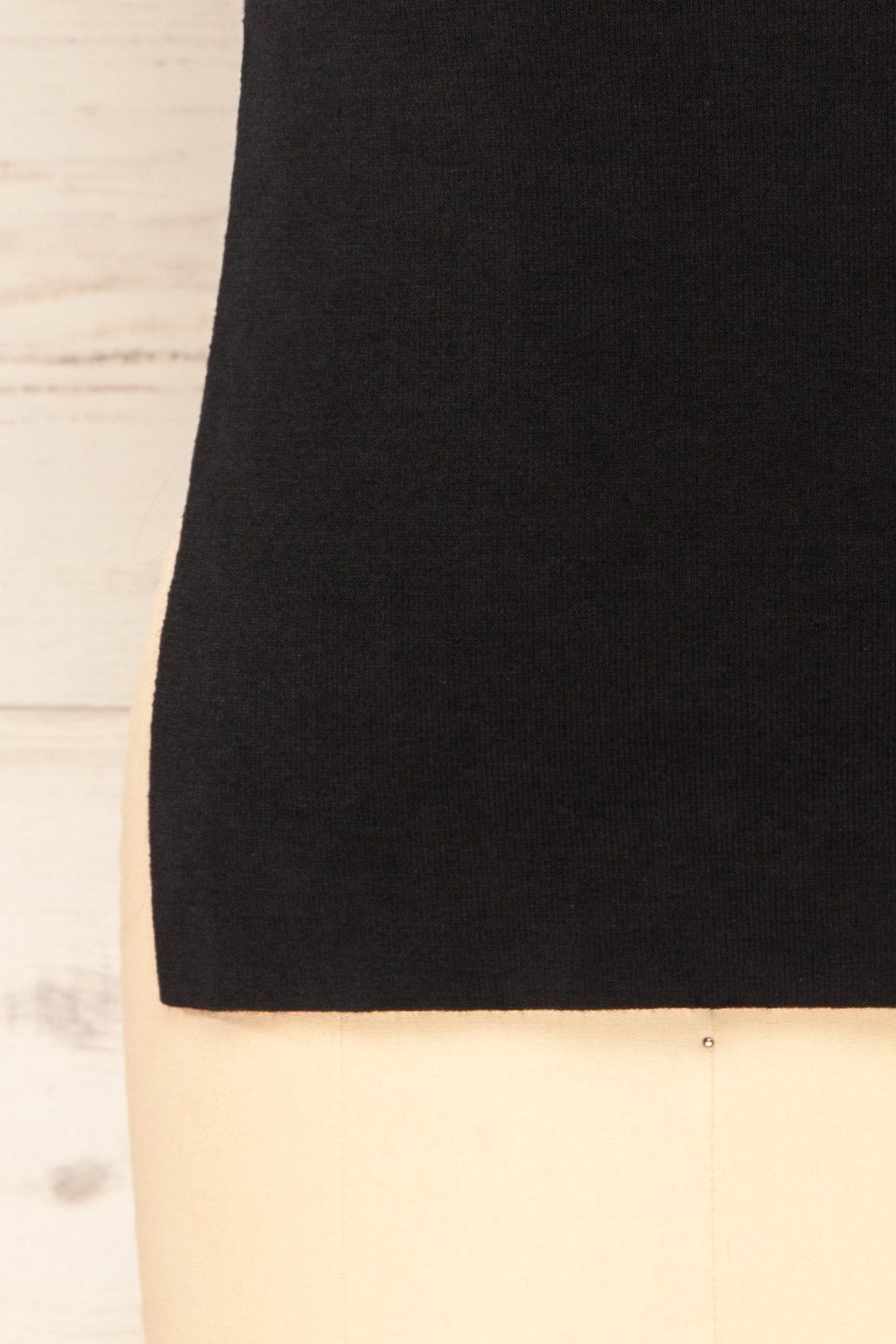 Tamsalu Black Mock Neck Tank Top | La petite garçonne bottom 