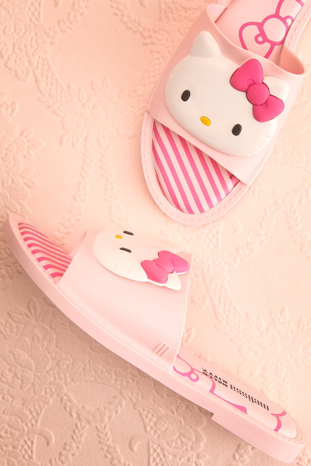 Tarnem Pink Hello Kitty Slip-On Sandals | Boutique 1861 front view 