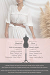 Tatiana White Long Sleeve Plumetis Dress | Boutique 1861 size