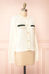 Tayna Ivory Vintage Style Cardigan | Boutique 1861 side view