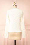 Tayna Ivory Vintage Style Cardigan | Boutique 1861 back view