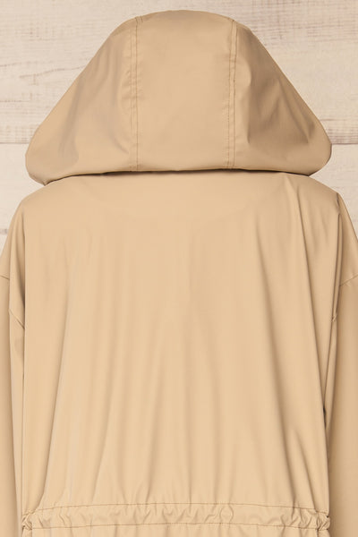 Tchekaline Hooded Raincoat w/ Drawstring | La petite garçonne back hood