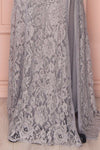 Tamia Moon | Grey Lace Dress