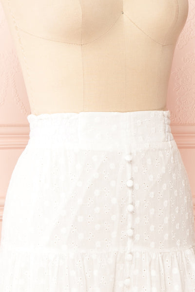 Teresinha Embroidered Midi Skirt | Boutique 1861  side close-up