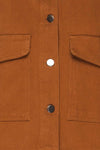Ternopil Brown Trucker Jacket | Veste | La Petite Garçonne fabric detail