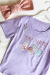 Teroro Purple T-Shirt w/ Bedazzled Print | Boutique 1861