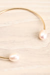 Tertium Doré Gold Bangle Bracelet with Pearls | La Petite Garçonne 3