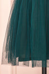 Tessa Emerald Short Tulle Dress w/ Plunging Neckline | Boutique 1861 bottom