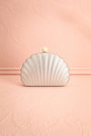 Testa Argent Shell Shaped Silver Faux Leather Clutch | Boutique 1861