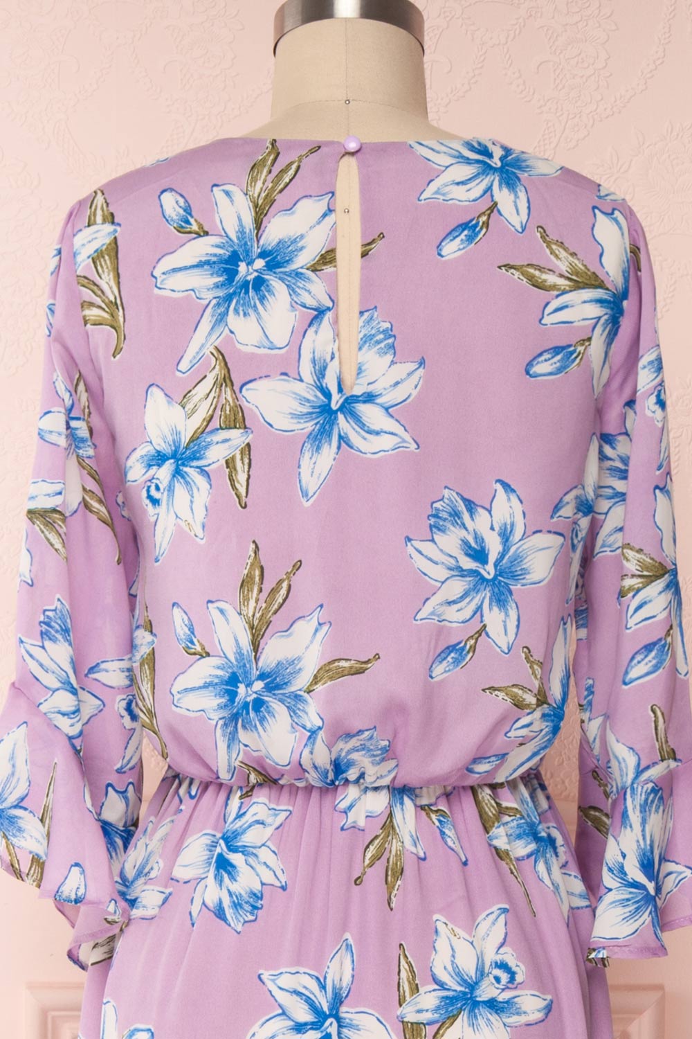 Tetua Lilas | Robe de Chiffon Fleuri