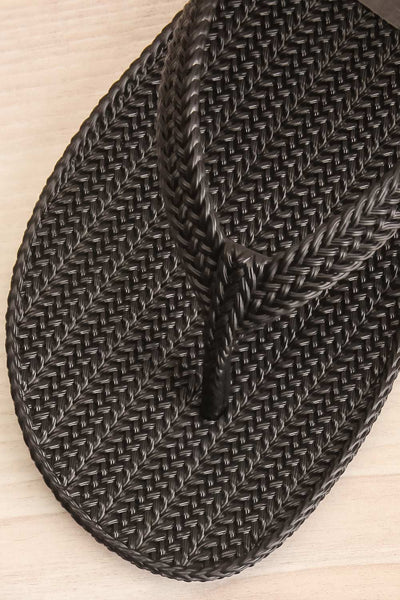 Texel Black "Braided" Slip-On Sandals | La Petite Garçonne Chpt. 2 2