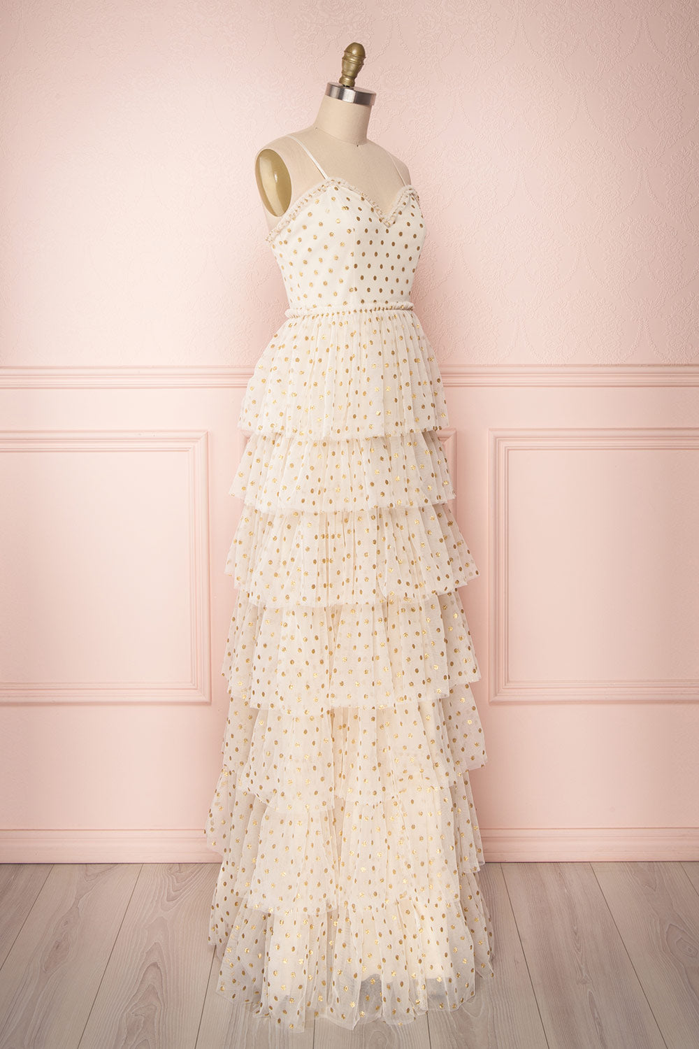 Thely | Ivory Layered Dress