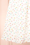 Theodora Floral Babydoll Dress w/ Sweetheart Neckline | Boutique 1861 details