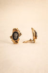 Théodosie de Briansk ~ Vintage Golden Camée Earrings | Boudoir 1861