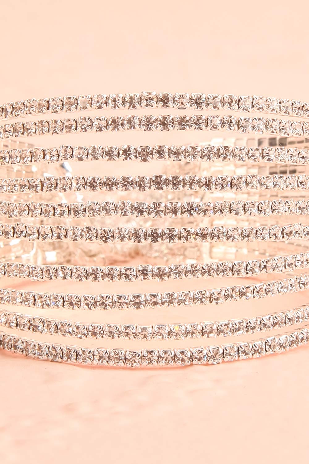 Tilleul Crystal Bangle Bracelet | Frange | Boutique 1861 close-up