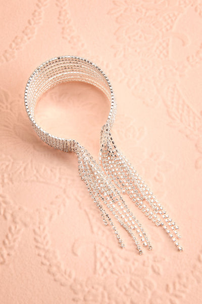 Tilleul Crystal Bangle Bracelet | Frange | Boutique 1861 flat view