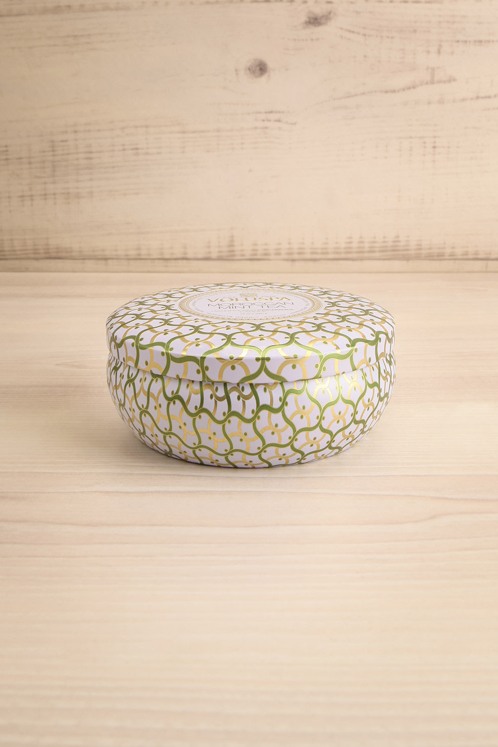 Tin Bowl Candle Morrocan Mint by Voluspa | La petite garçonne