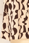 Tirajana Chiffon Blouse w/ Abstract Pattern | La petite garçonne sleeve