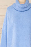 Titania Fuzzy Turtleneck Sweater | La petite garçonne front close-up