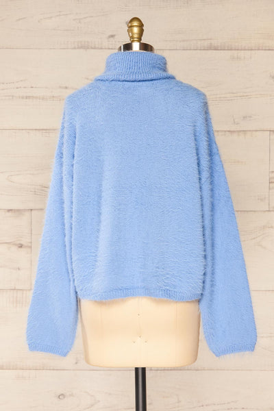 Titania Fuzzy Turtleneck Sweater | La petite garçonne back view