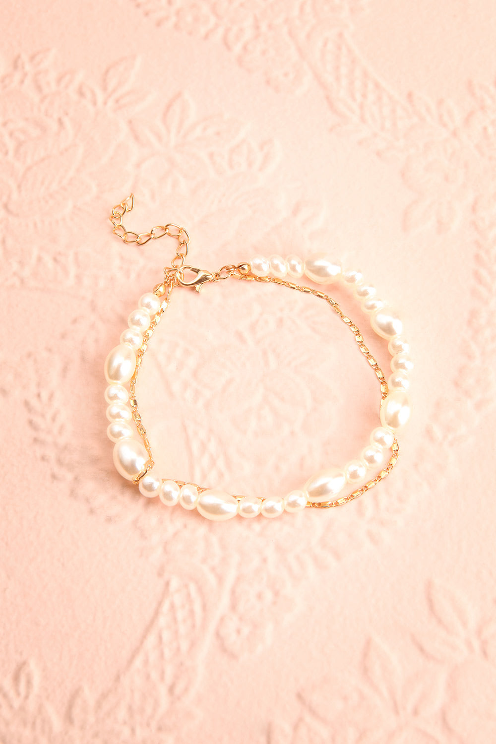 Tokie Pearl & Golden Chain Ankle Bracelet | Boutique 1861 1
