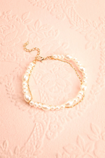 Tokie Pearl & Golden Chain Ankle Bracelet | Boutique 1861 1