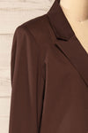 Toledo Brown | Oversized Blazer w/ Pockets side close-up