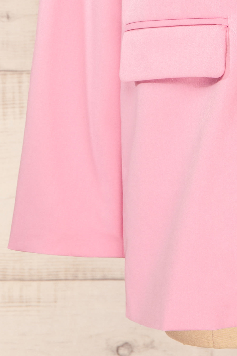 Toledo Pink Oversized Blazer w/ Pockets | La petite garçonne sleeve