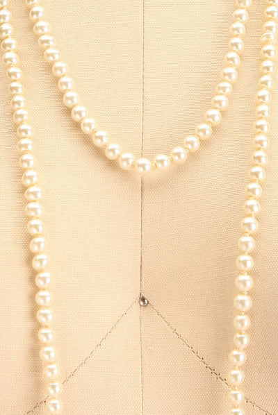 Topia Long Layered Pearl Necklace | Boutique 1861 close-up