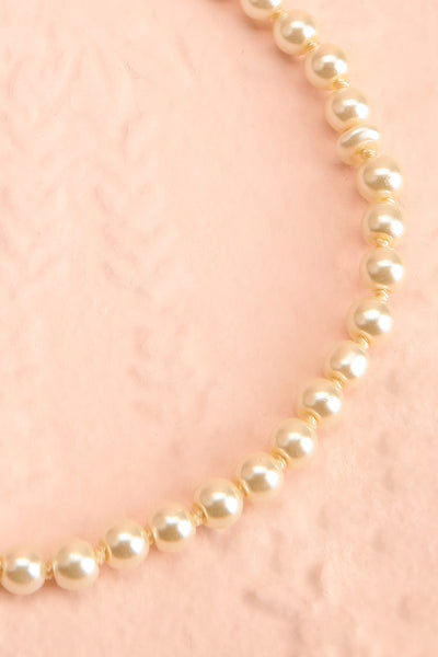 Topia Long Layered Pearl Necklace | Boutique 1861 flat close-up