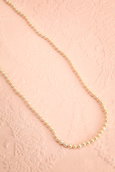 Topia Long Layered Pearl Necklace | Boutique 1861 flat view