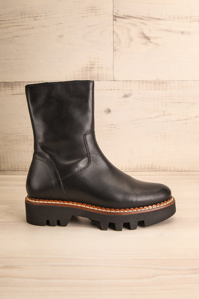 Torio Black Ankle Boots | Bottines | La Petite Garçonne side view