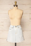 Torremolinos Washed Light Blue High-Waisted Skirt front view