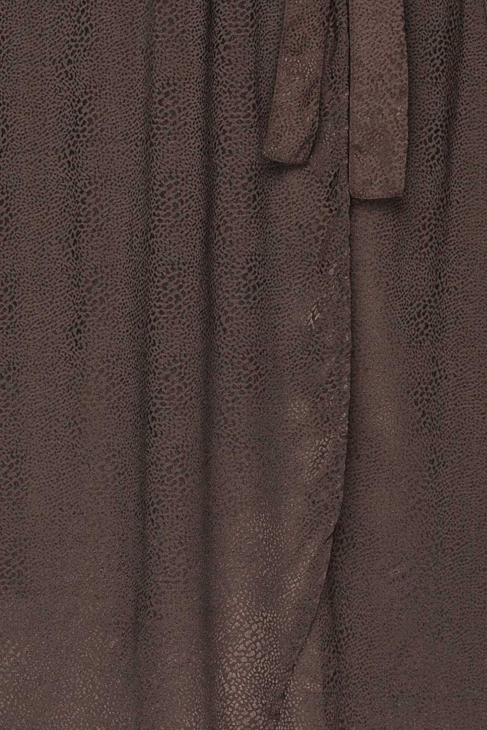 Trieste Dark Grey Satin Dress | Robe fabric | La Petite Garçonne