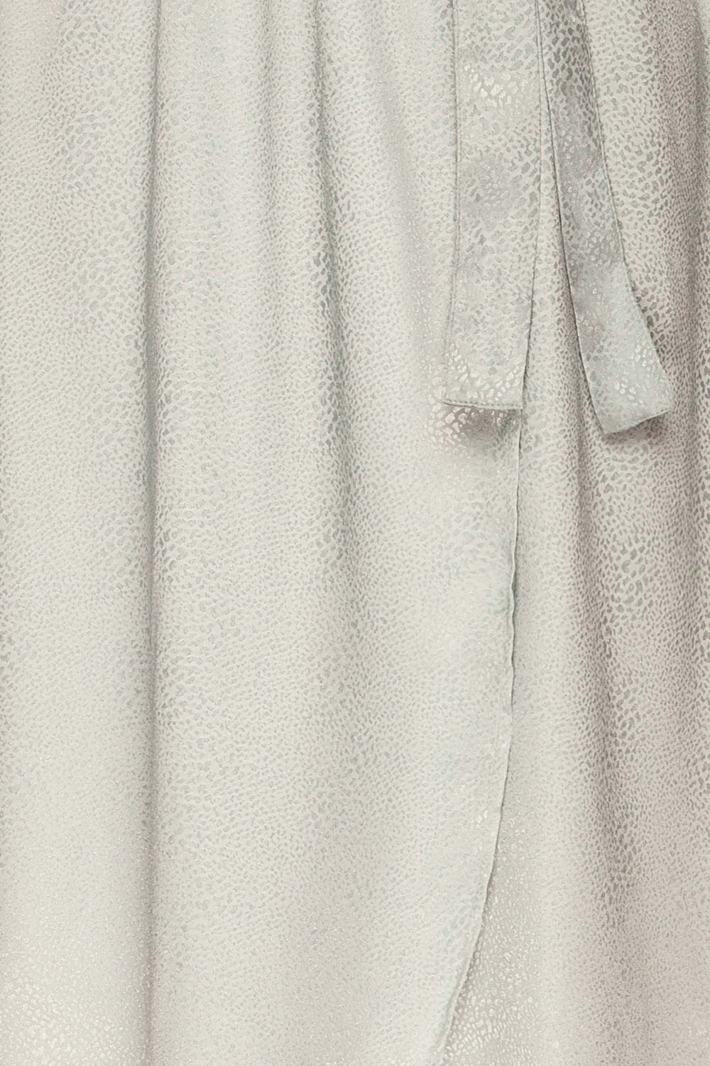 Trieste Pale Blue Satin Dress | Robe fabric | La Petite Garçonne