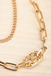 Triomphant Gold Layered Chain Necklace | La petite garçonne flat close-up