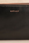 Tripletta Black Matt & Nat Clutch Bag | La petite garçonne front close-up