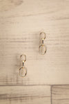 Trivium Doré Golden Chain Pendant Earrings | La Petite Garçonne