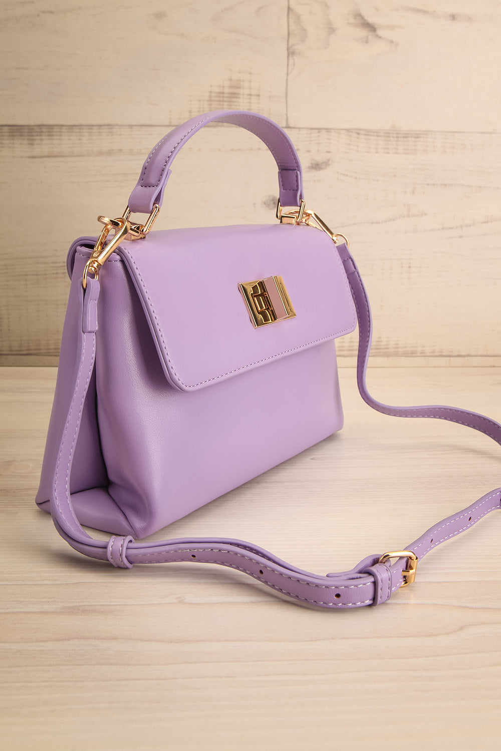 Tropique Mauve | Handbag w/ Crossbody Strap side view