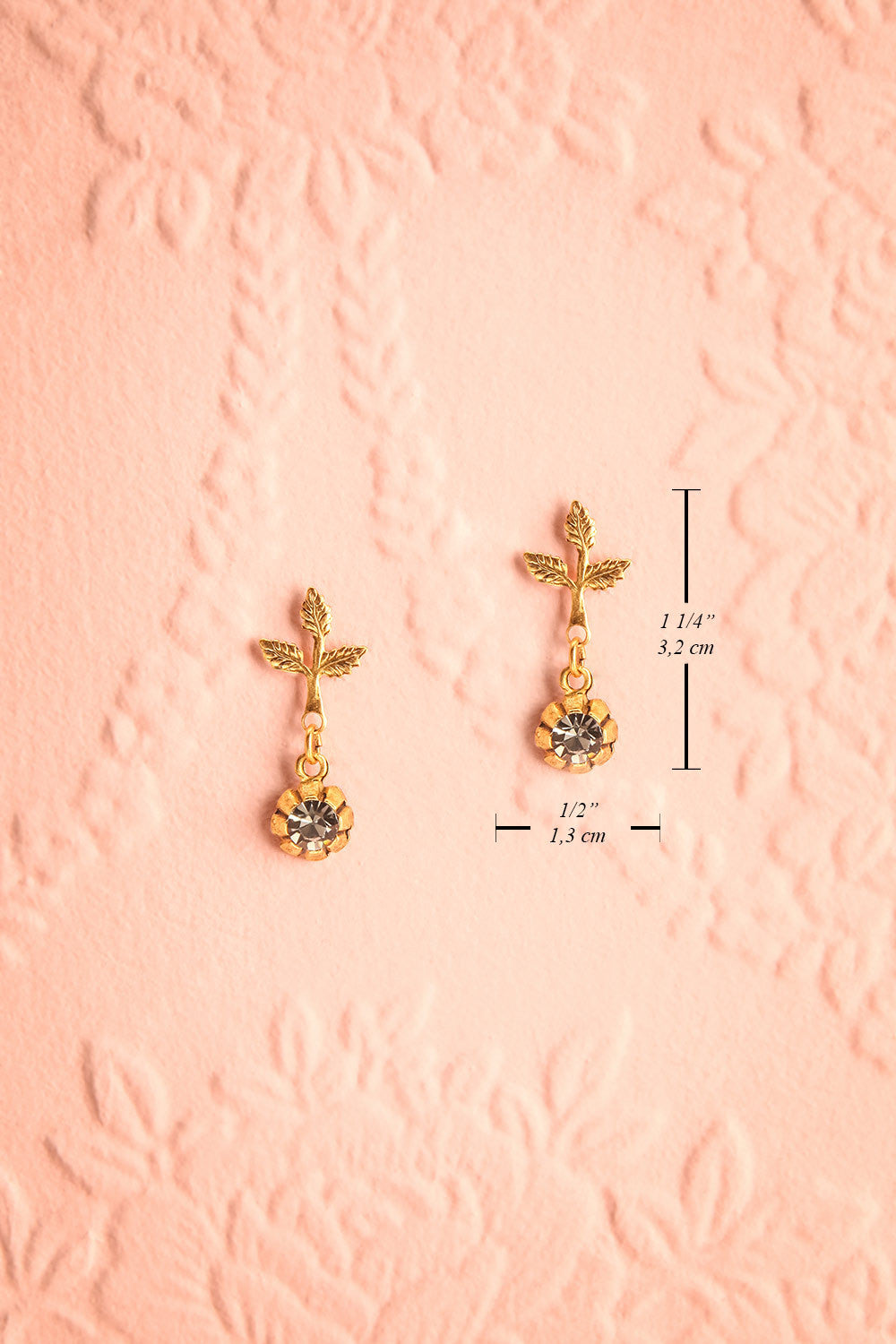 Tulipier Golden Dangling Earrings | Boudoir 1861